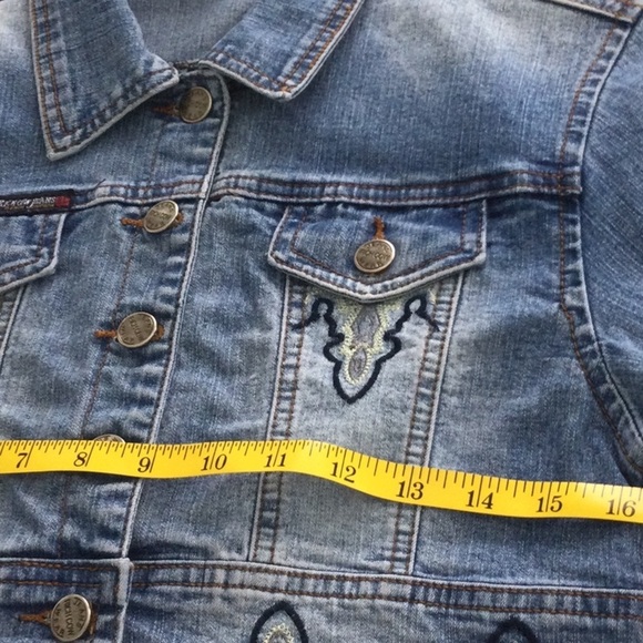 Girls Richcow Jean Company Jacket size XL very nice style #314 - Picture 7 of 10